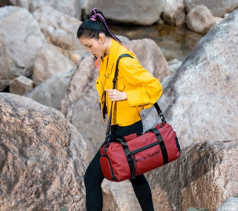 Mochila Arctic Hunter em uso ao ar livre